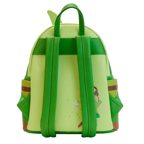 Peter Pan & Tinkerbell Cosplay Backpack & Coin Purse NEW LE Loungefly Disney - Picture 3 of 12